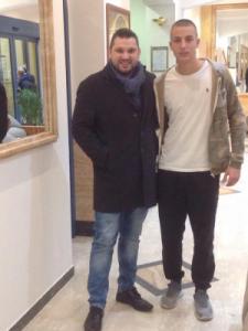 Ivan De Grandis con il giovane fiorentino F.G.